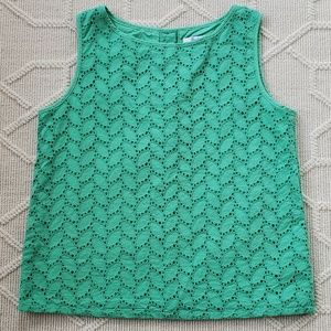 Brooks Brothers Girls Eyelet Shell